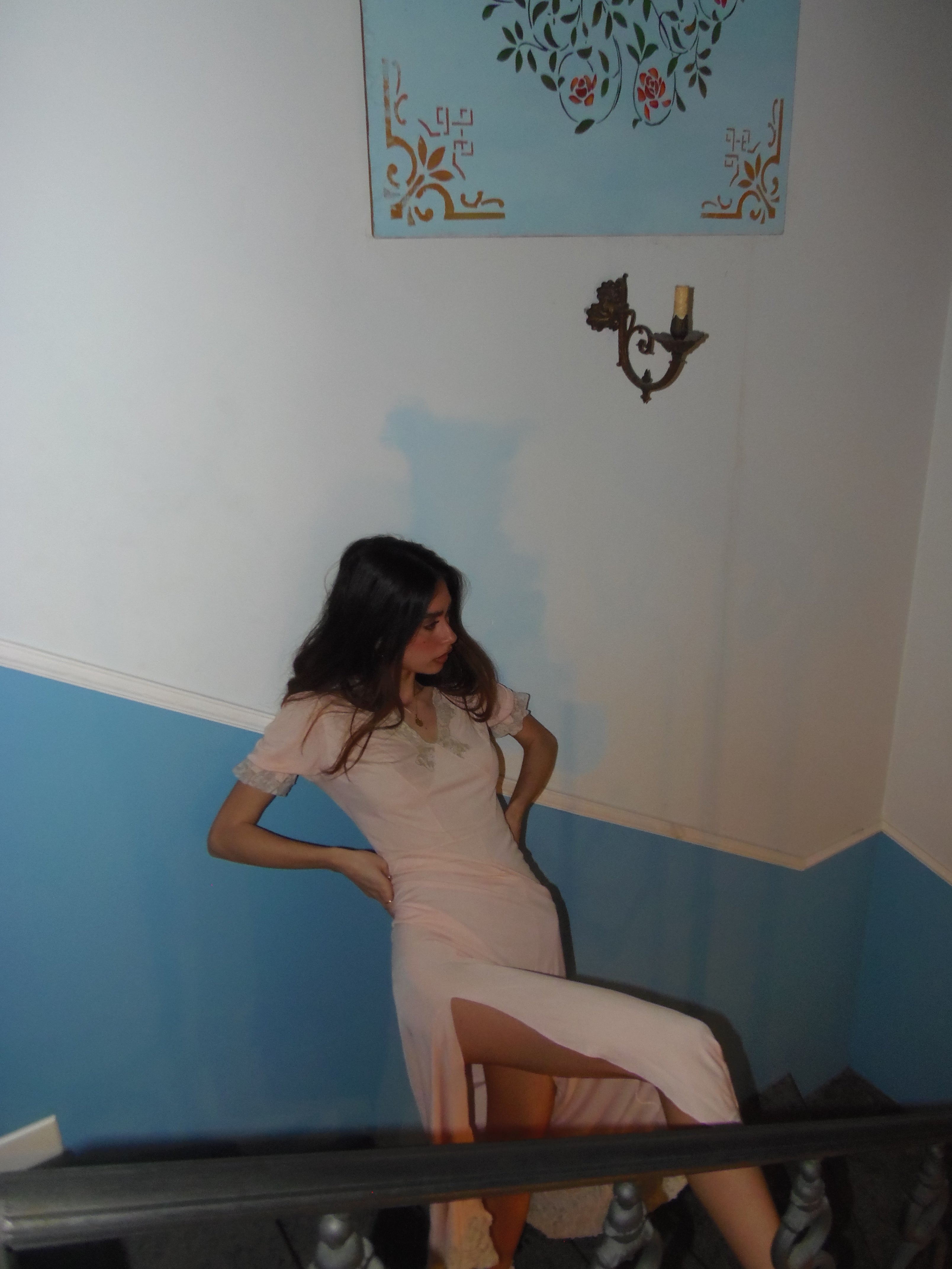 Vintage Rose Slip Dress